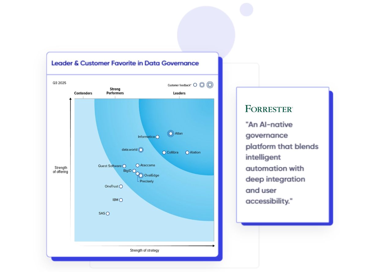 Leader & Customer Favorite in Data Governance